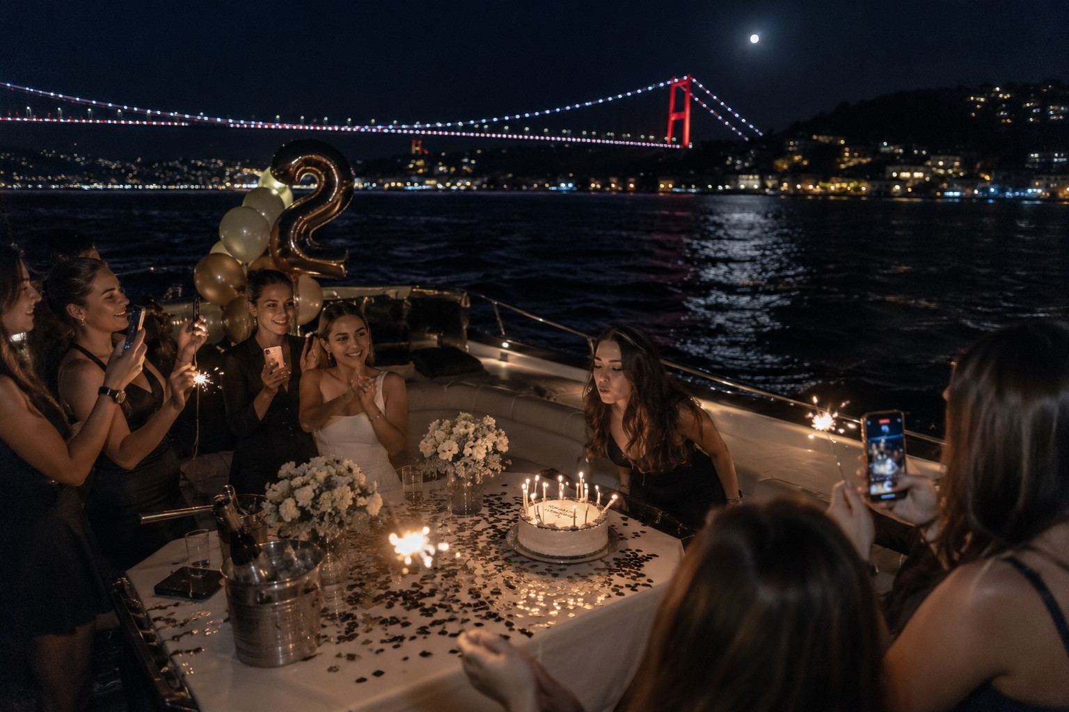 Teknede Doğum Günü Partisi: İstanbul Boğazı'nda Unutulmaz Kutlama